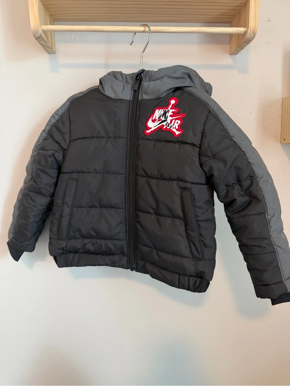 Jordan Kids Jumpman Classic Puffer Jacket - Black/Grey